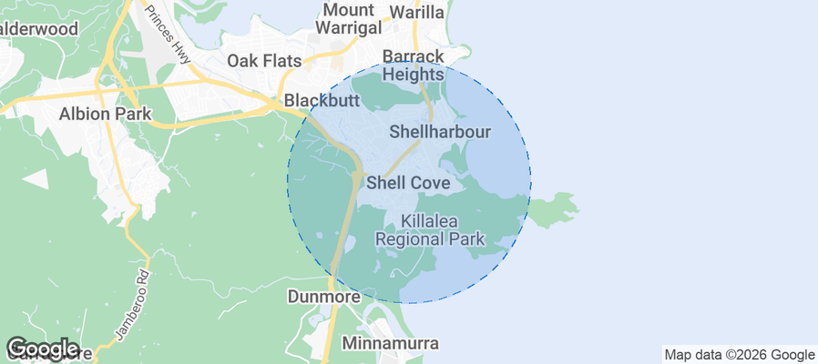 Shell Cove Airbnb map